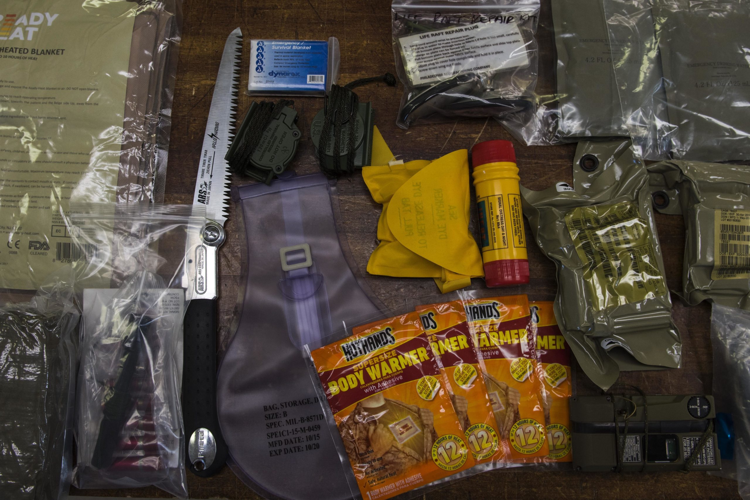 in a military survival kit